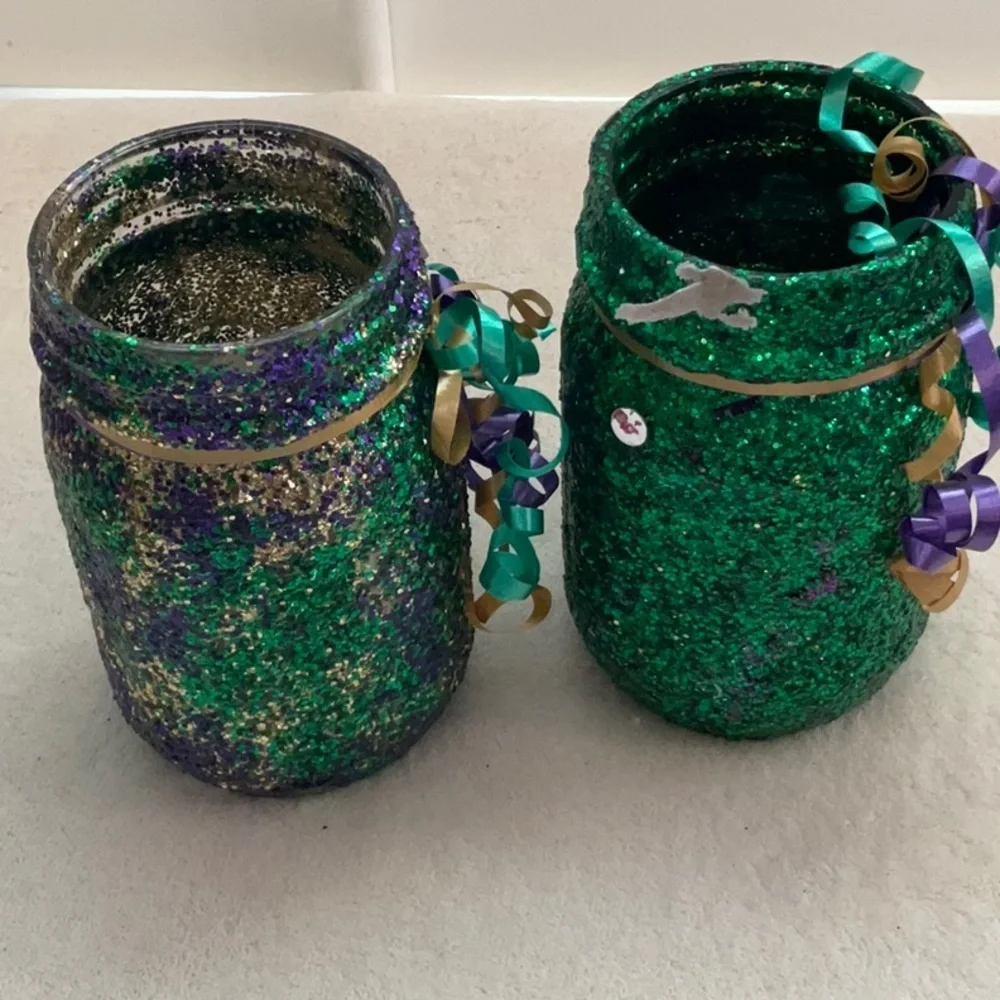 Hand Painted Jars